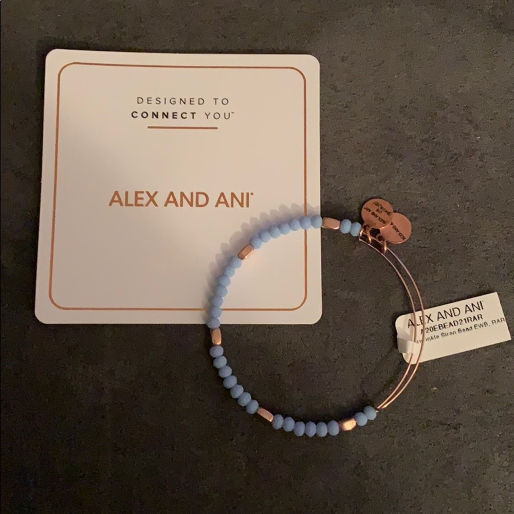Alex and Ani Periwinkle Siren Bead Bracelet